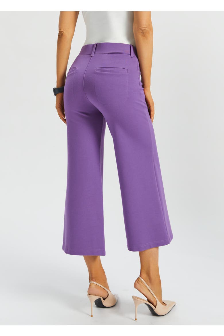 7 Pocket DPYP Dress Pant Yoga Pant Crop Wide, Alternate, color, Grape