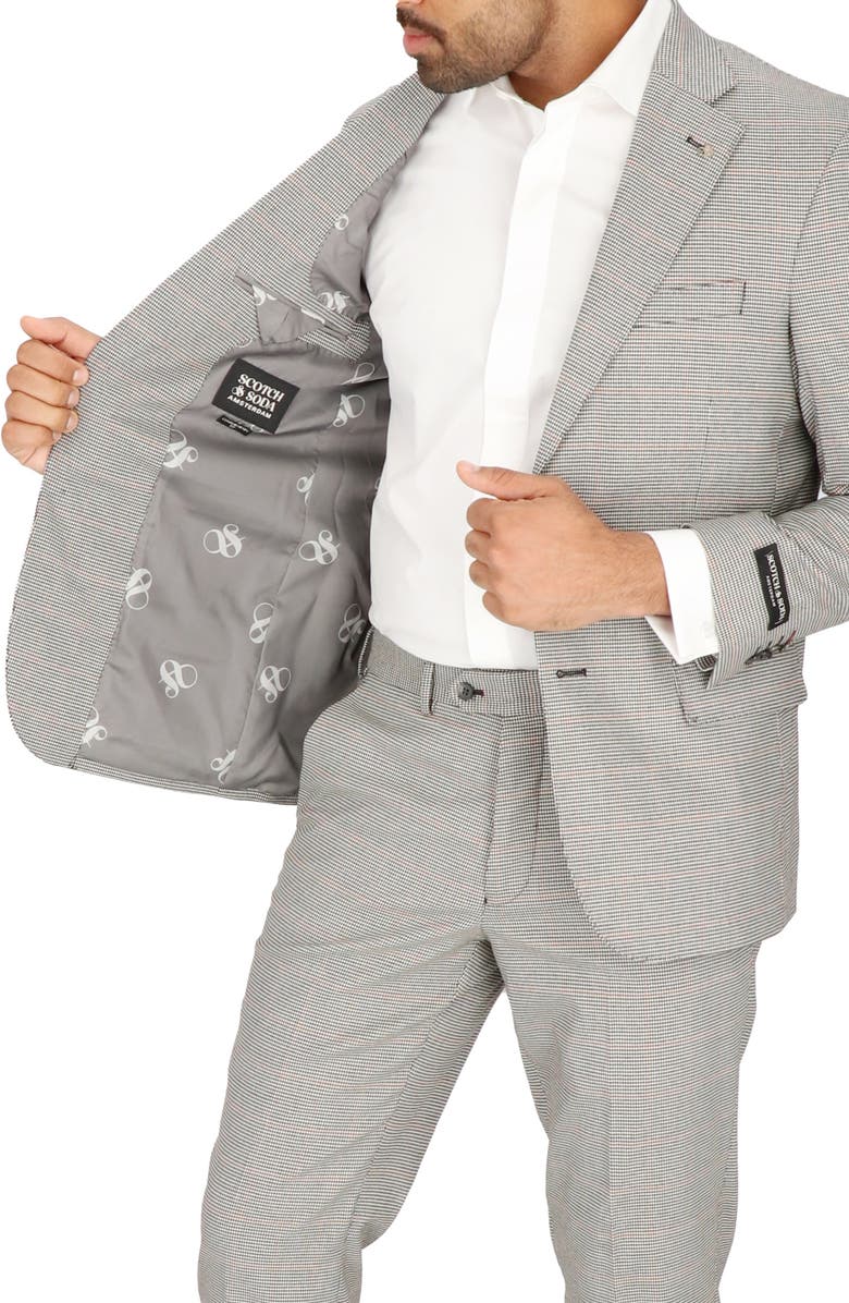 Scotch & Soda Modern Fit Houndstooth Suit, Alternate, color, Houndstooth