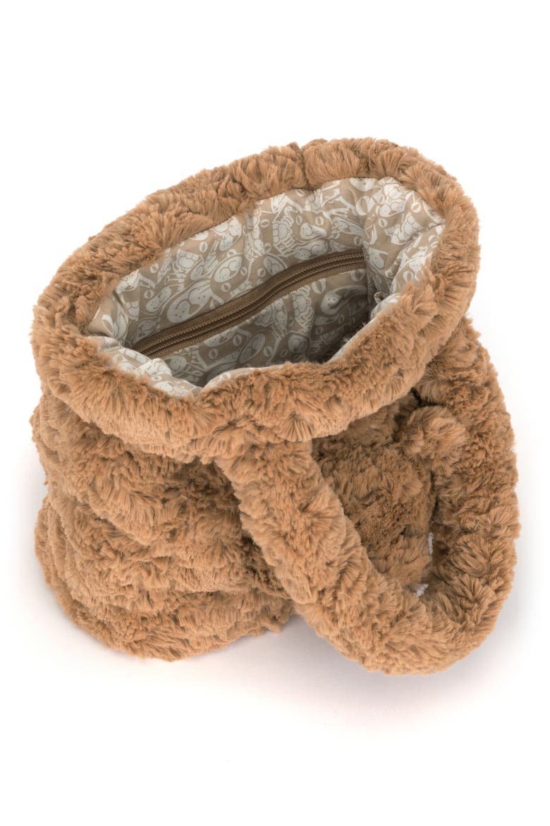 Bartholomew Bear Handbag, Alternate, color, BROWN