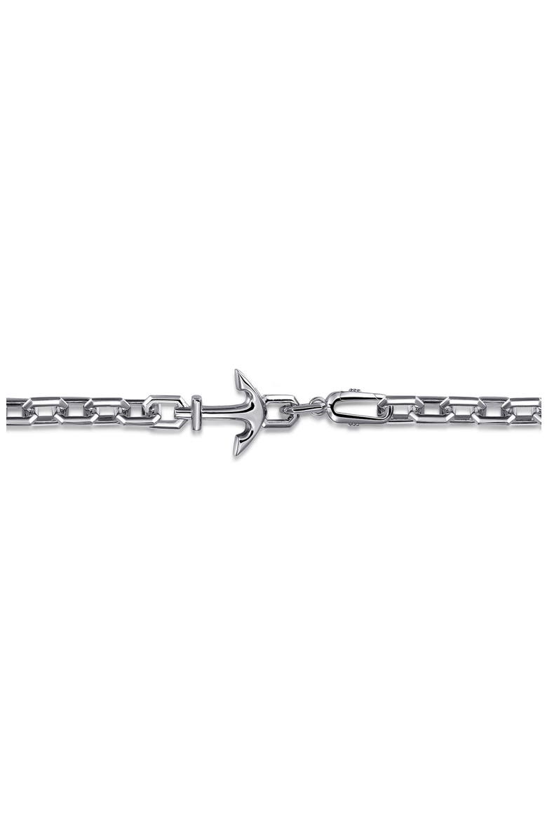 Men's Anchor Link Bracelet, Alternate, color, STERLING SILVER