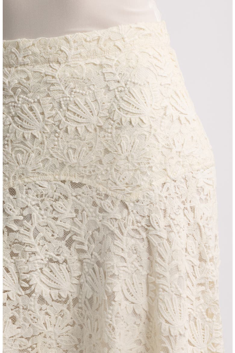 x Stetson Relic Lace Saddle Midi Skirt, Alternate, color, CREAM