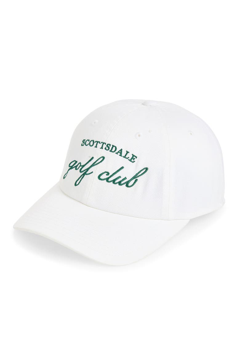 Scottsdale Golf Club Cotton Twill Baseball Cap, Main, color, SNOW WHITE