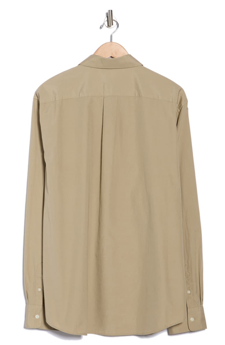 Vince Poplin Long Sleeve Classic Fit Button-Up Shirt, Alternate, color, Terrapin