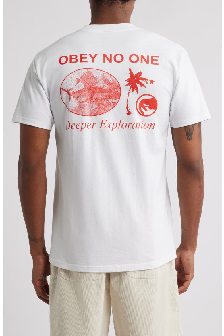Deeper Exploration Graphic T-Shirt, Alternate, color, WHITE