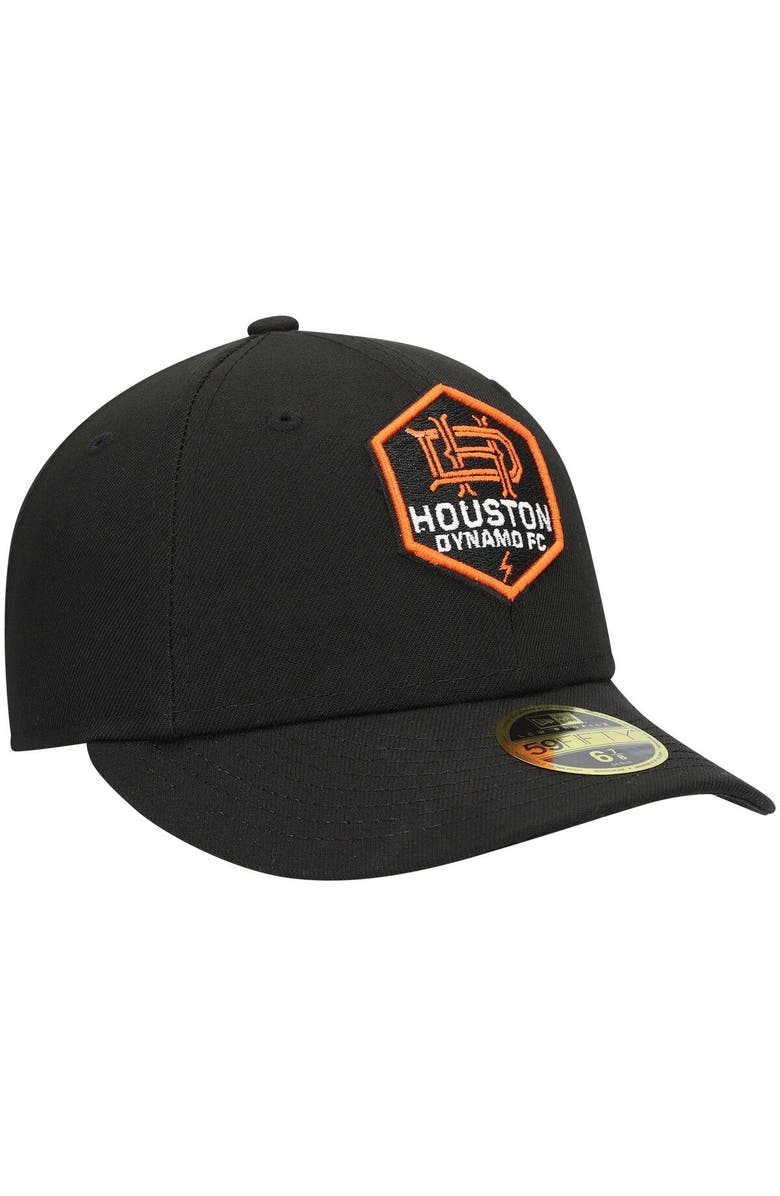 New Era Men's New Era Black Houston Dynamo FC Primary Logo Low Profile 59FIFTY Fitted Hat, Alternate, color,