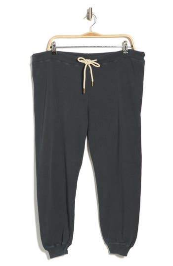The Great . The Cropped Jogger Pants In Washed Navy