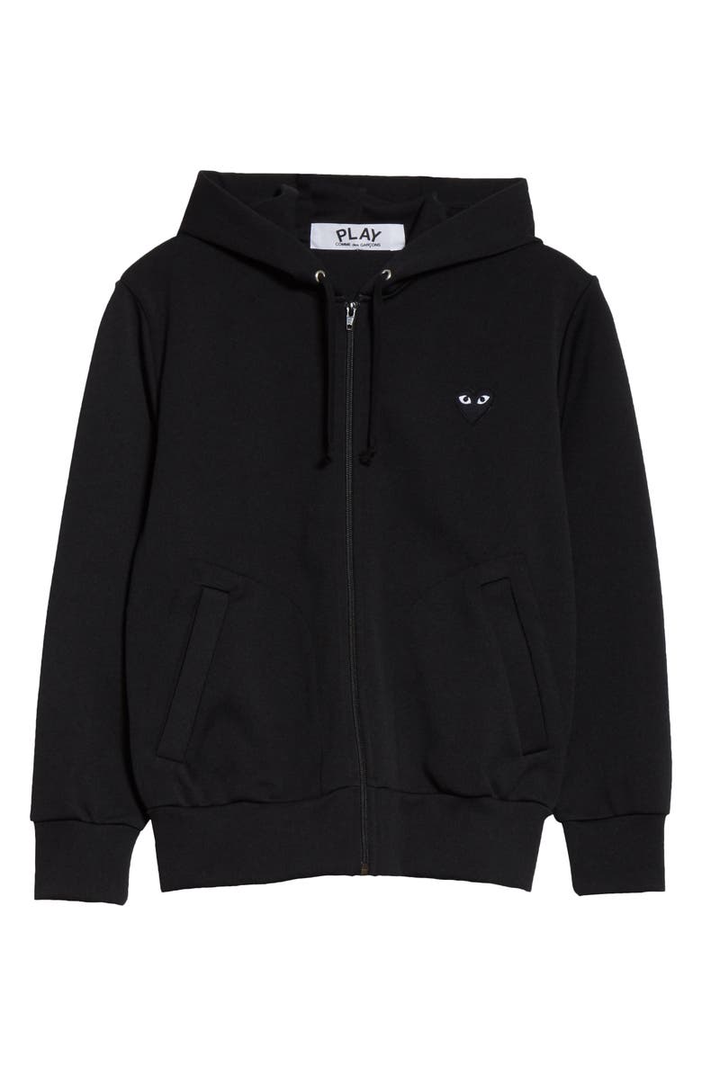 Comme des Garçons PLAY Heart Zip Hoodie, Alternate, color,