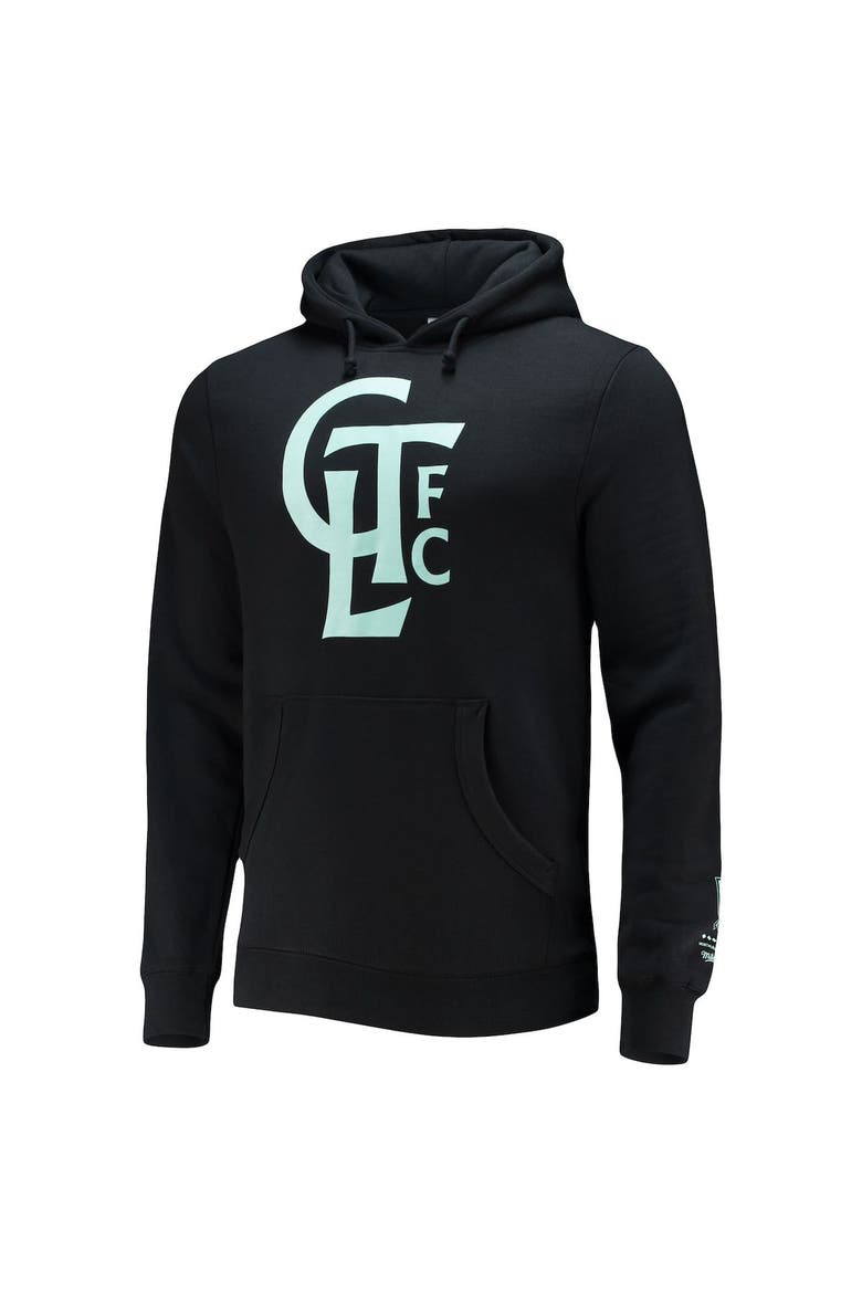 Men's Mitchell & Ness Black Charlotte FC Monogram Pullover Hoodie, Alternate, color, Black