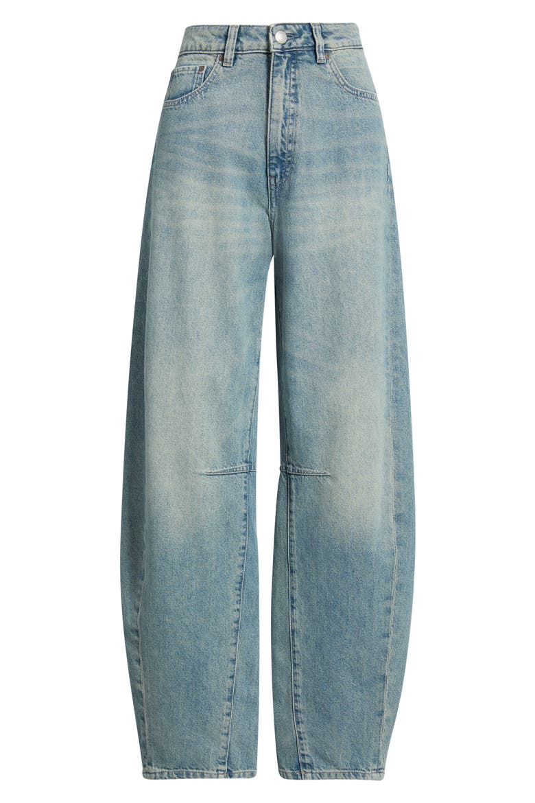 Miro Barrel Leg HIGHLUXE™ Jeans, Main, color, WORN DAY