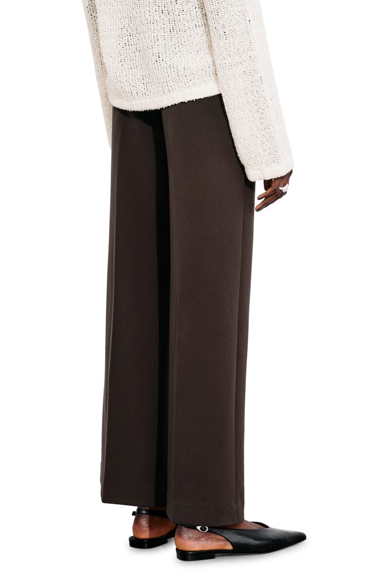 & Other Stories Press Crease Pants, Alternate, color, Brown Dark