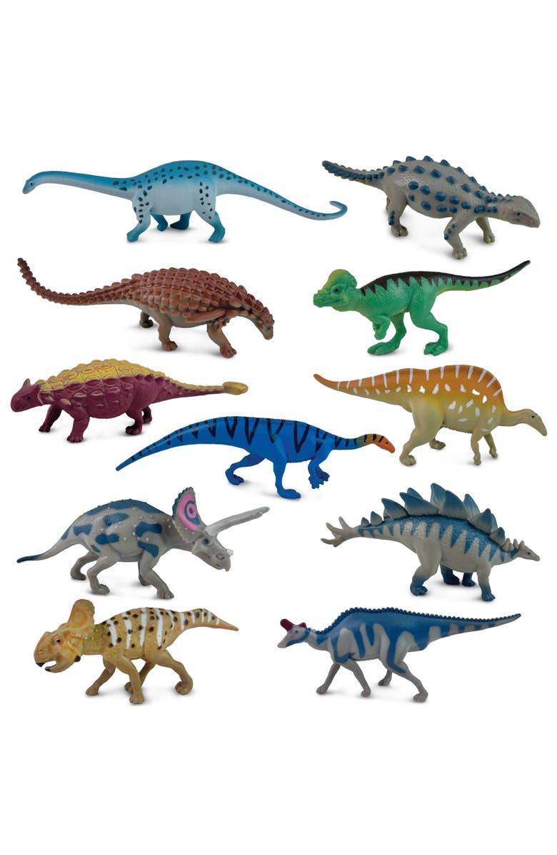 Safari Ltd. Herbivorous Dinos TOOB - contains 11 Mini Figurines, Alternate, color, NO COLOR