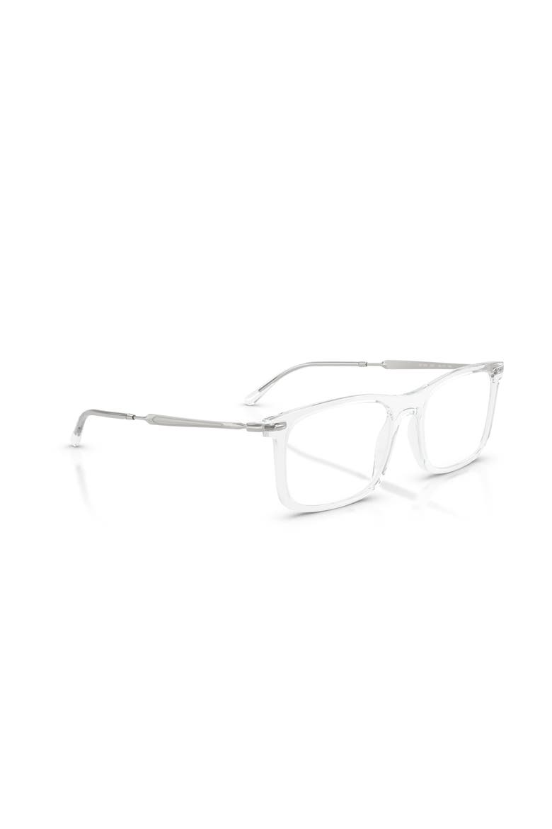 56mm Rectangle optical glasses, Alternate, color, Transparent