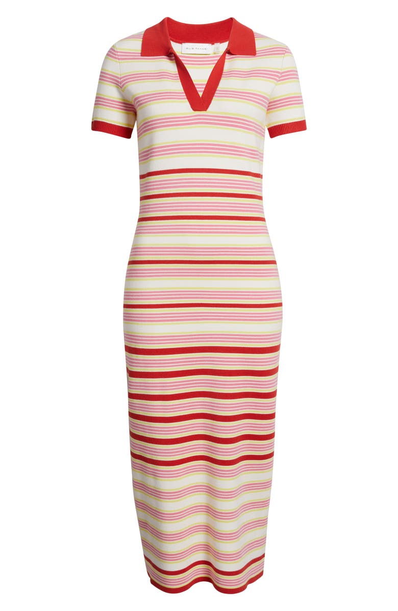 Elie Tahari The Liberty Stripe Knit Midi Dress, Alternate, color,