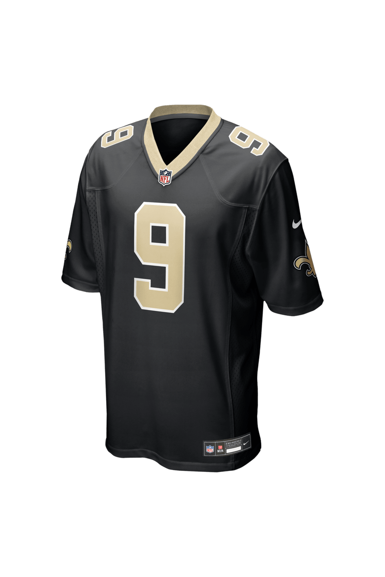 Men's Nike Drew Brees  Black New Orleans Saints Team Game Jersey, Alternate, color, Black