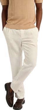 Onia Linen Tapered Pleated Trouser