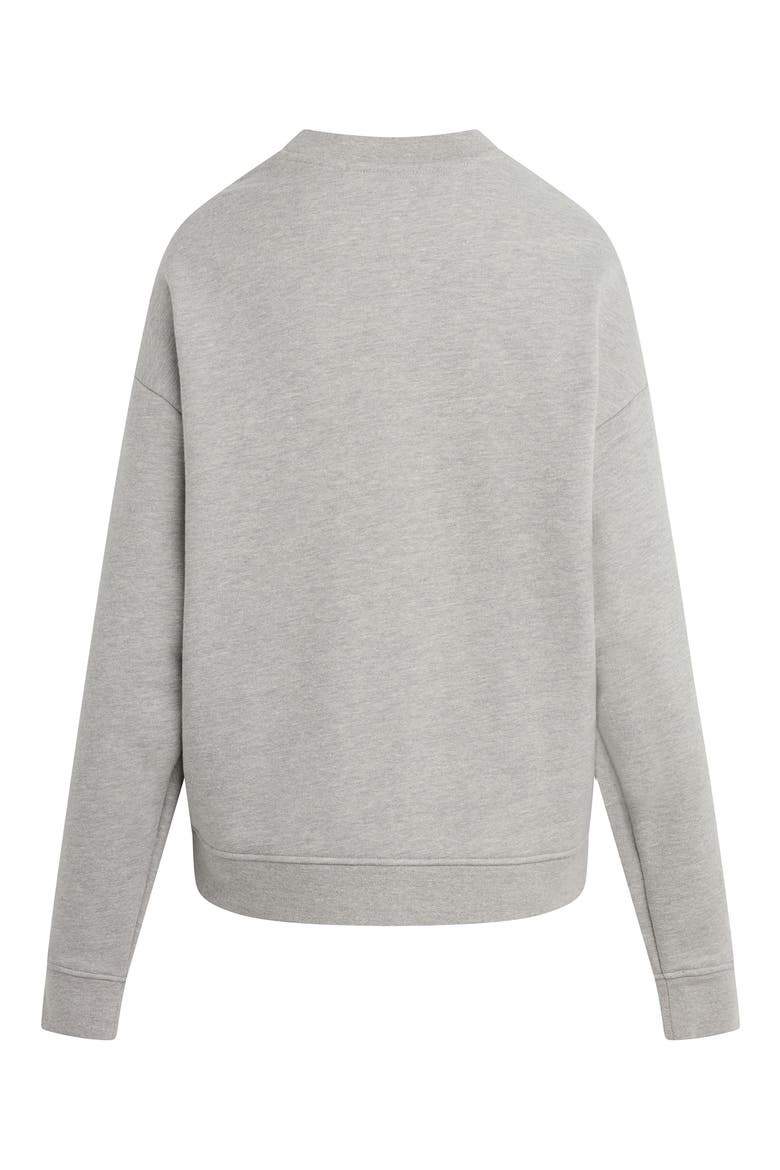 Collegiate Cotton Blend Sweatshirt, Alternate, color, HEATHER GREY/ PINE