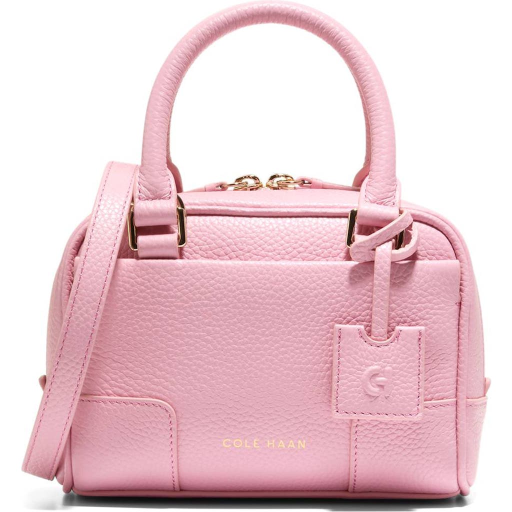 Cole Haan Mini Beverly Leather Satchel In Blue