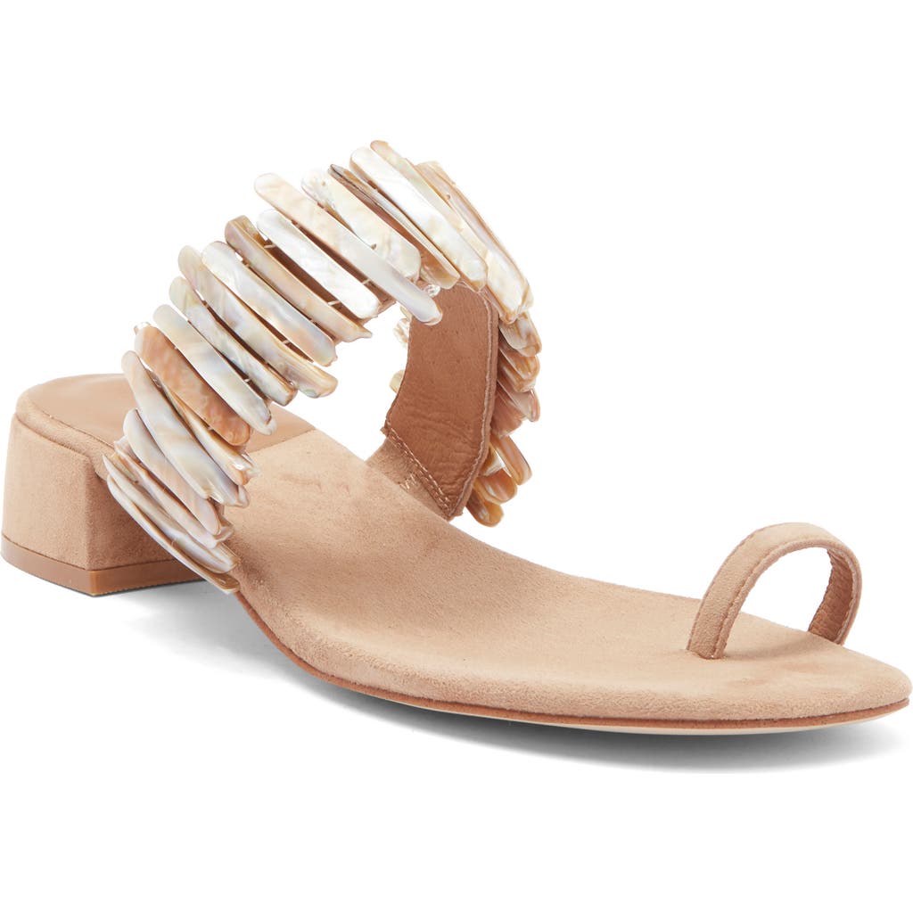 Jeffrey Campbell Undine Toe Loop Sandal In Neutral