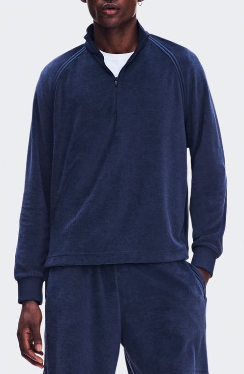 Courtside Quarter Zip Terry Pullover
