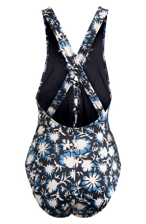 Ulla Johnson Dioni Plunge One-piece Swimsuit In Sun Print