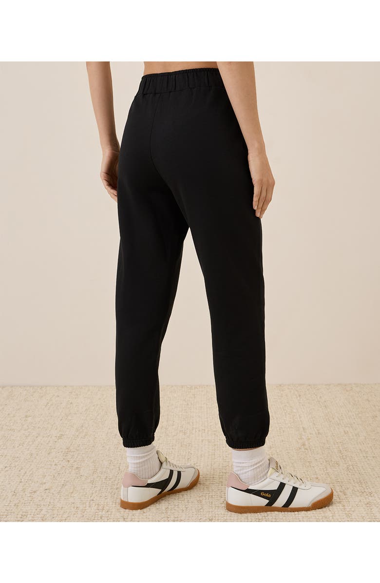 Pact Organic Brushed Fleece Sweatpant, Alternate, color, Black