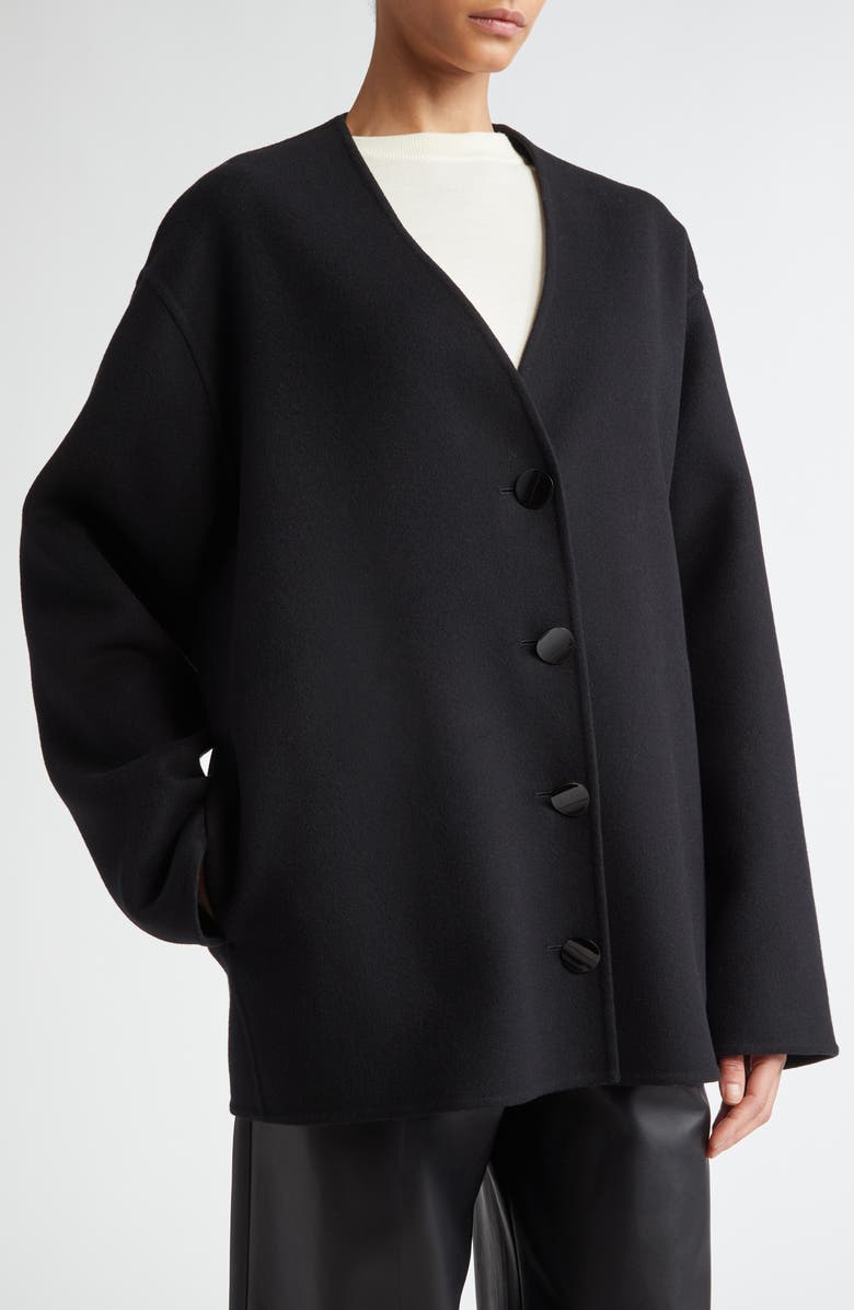 FFORME Carter Double Face Wool Jacket, Alternate, color, Black