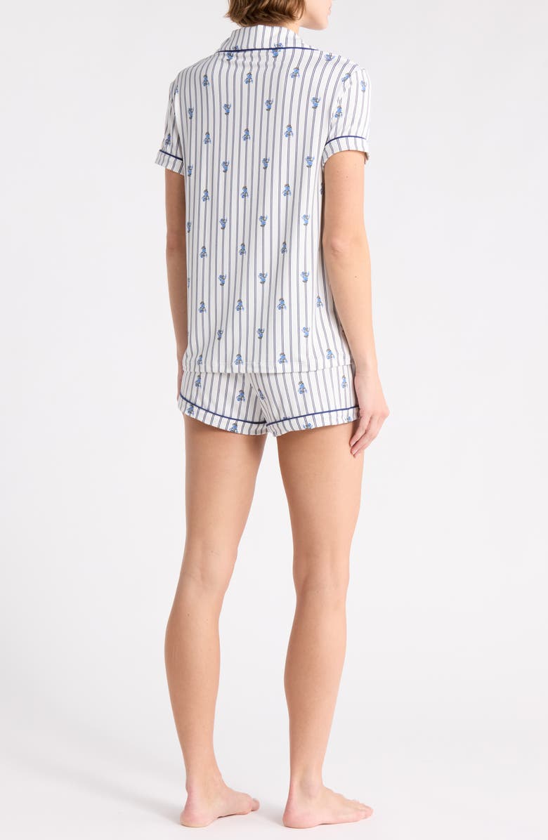 Tart Dixie Butter Soft Shorts Pajamas, Main, color, Floral Stripe