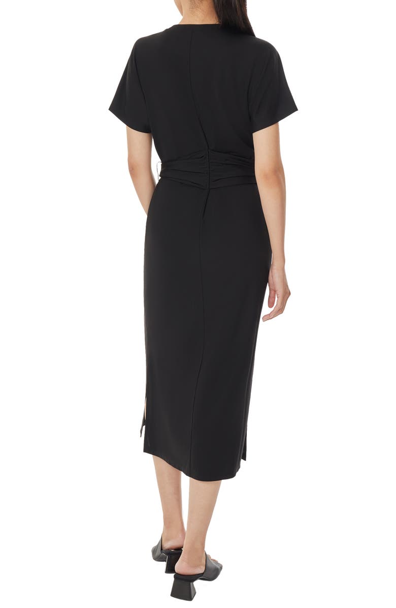 Jones New York Tie Waist Midi T-Shirt Dress, Alternate, color, 