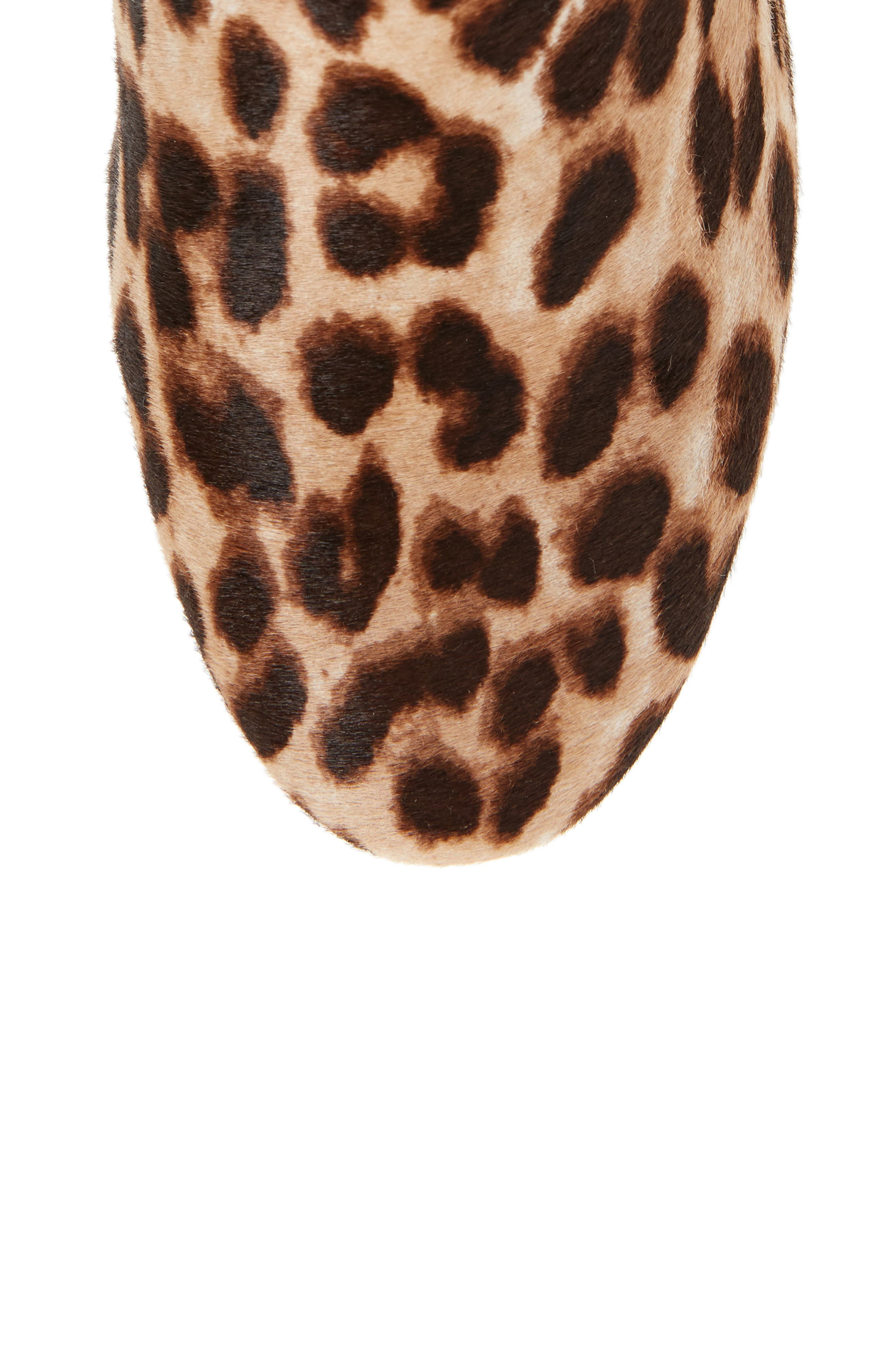 Laila Genuine Calf Hair Bootie, Alternate, color, LEOPARD CALF HAIR
