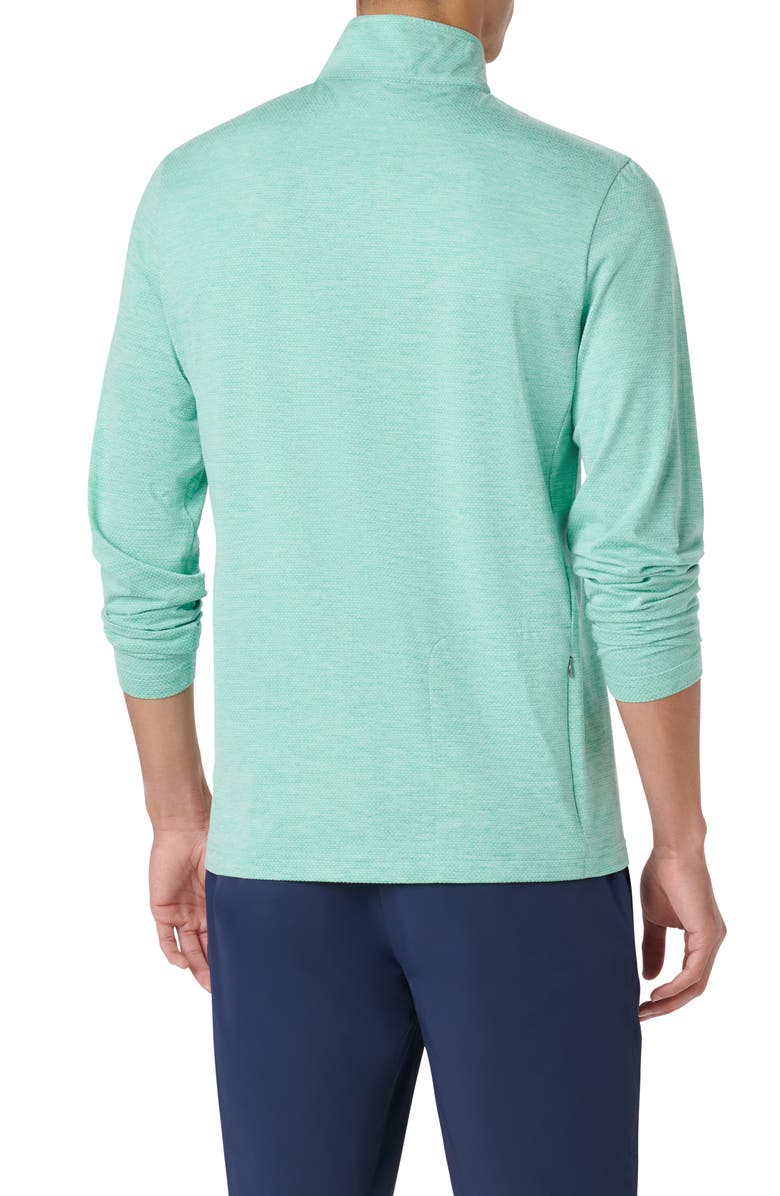 Bugatchi Quarter Zip Performance Pullover, Alternate, color, Menthol
