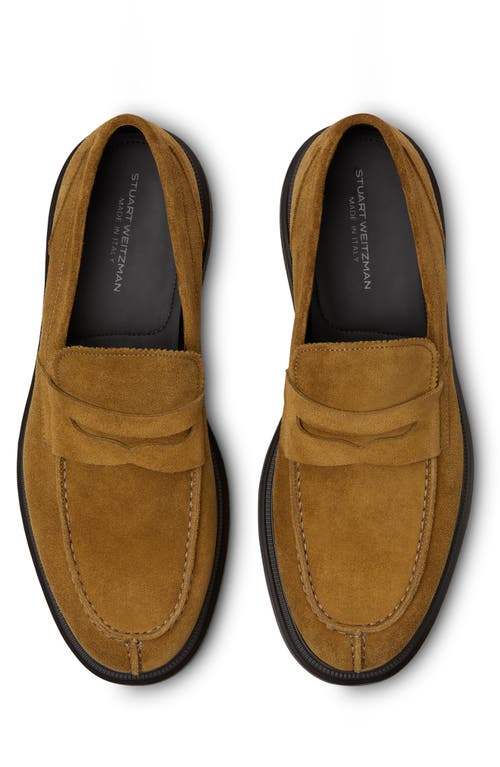 Stuart Weitzman Alvin Penny Loafer In Cactus