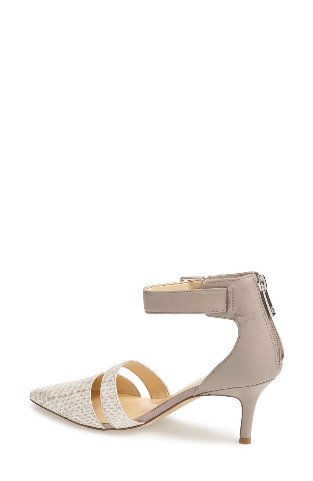 'Nashas' Ankle Strap Pump, Alternate, color, GREY