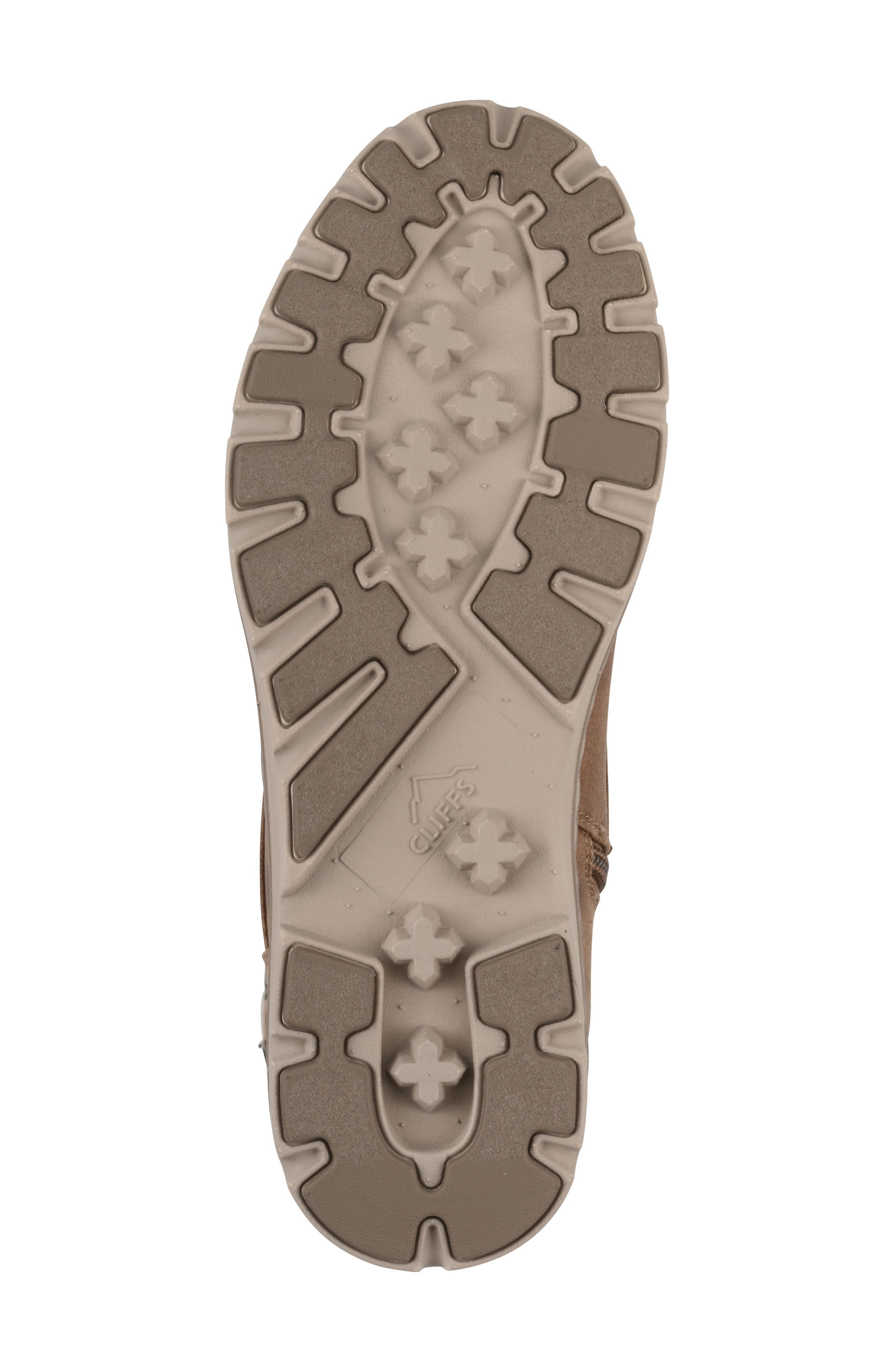 CLIFFS BY WHITE MOUNTAIN Kimmie Knit Cuff Side Zip Boot, Alternate, color, Tan Fabric