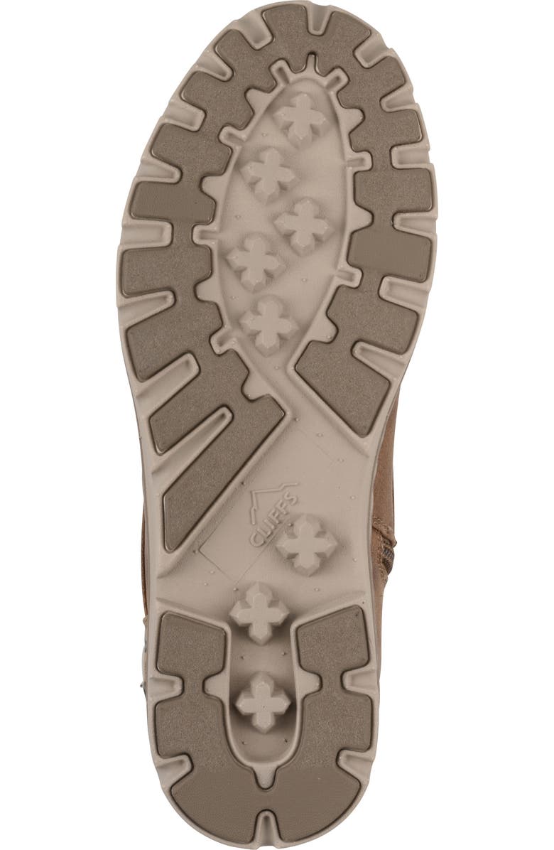 CLIFFS BY WHITE MOUNTAIN Kimmie Knit Cuff Side Zip Boot, Alternate, color, Tan Fabric