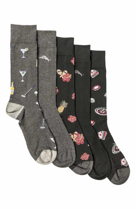 Tommy Bahama CoolMax® EcoMade 5-Pack Assorted Crew Socks