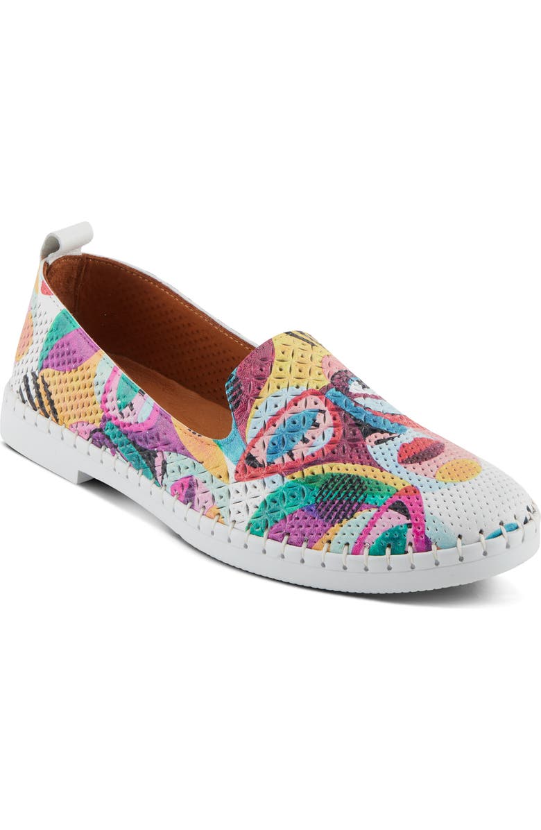 Spring Step Carraway Slip-On Sneaker, Main, color, White Multi