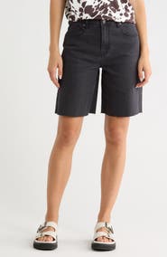 Vigoss Denim Cuff Off Bermuda Shorts