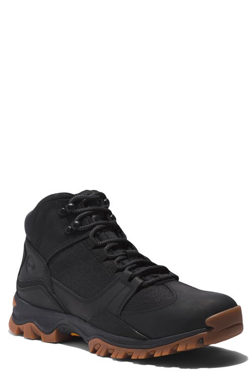 Timberland Mt. Maddsen Water Resistant Hiking Boot In Black Full Grain
