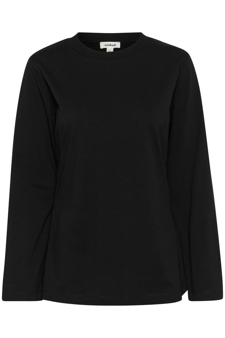 Coreen Long Sleeve A-line Fit T-Shirt, Alternate, color, Black