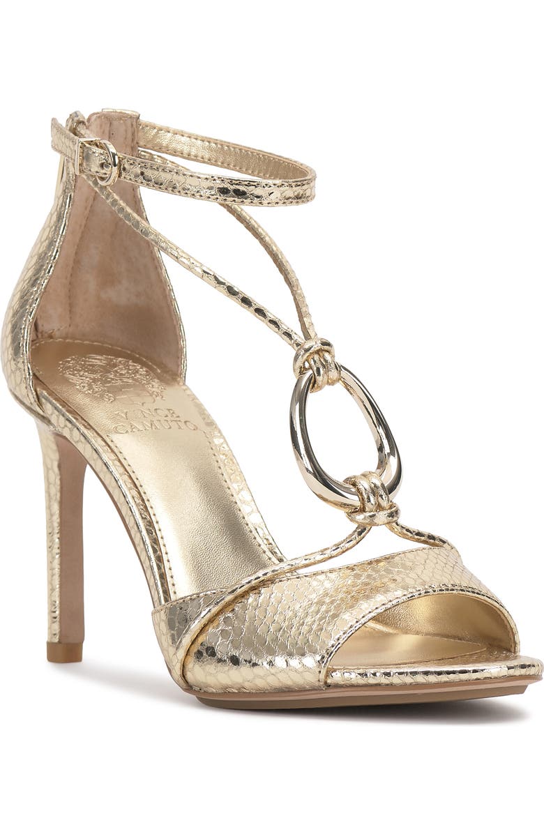 Vince Camuto Alinna Ankle Strap Sandal, Main, color, Egyptian Gold