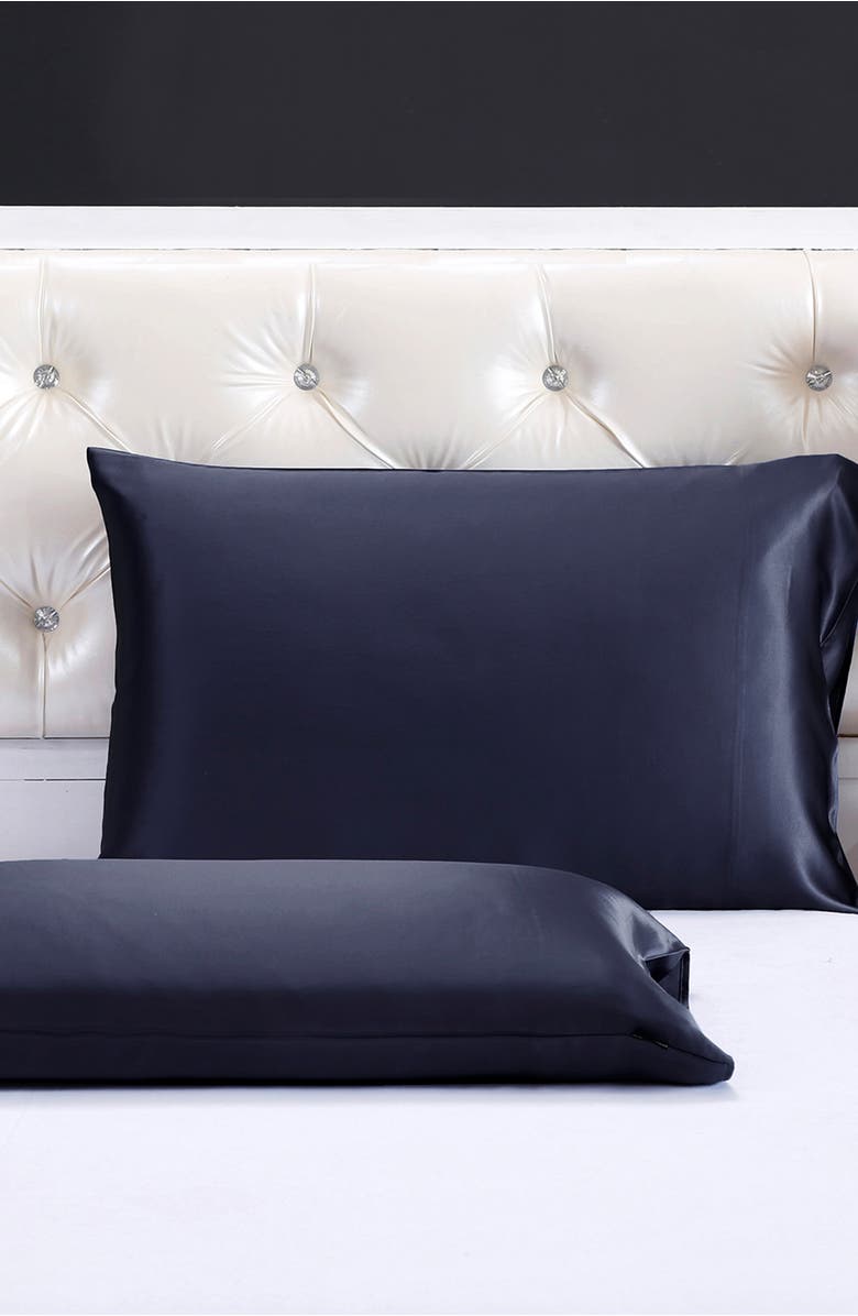 Lilysilk 100% Silk Terse Envelope Pillowcase, Alternate, color, Black