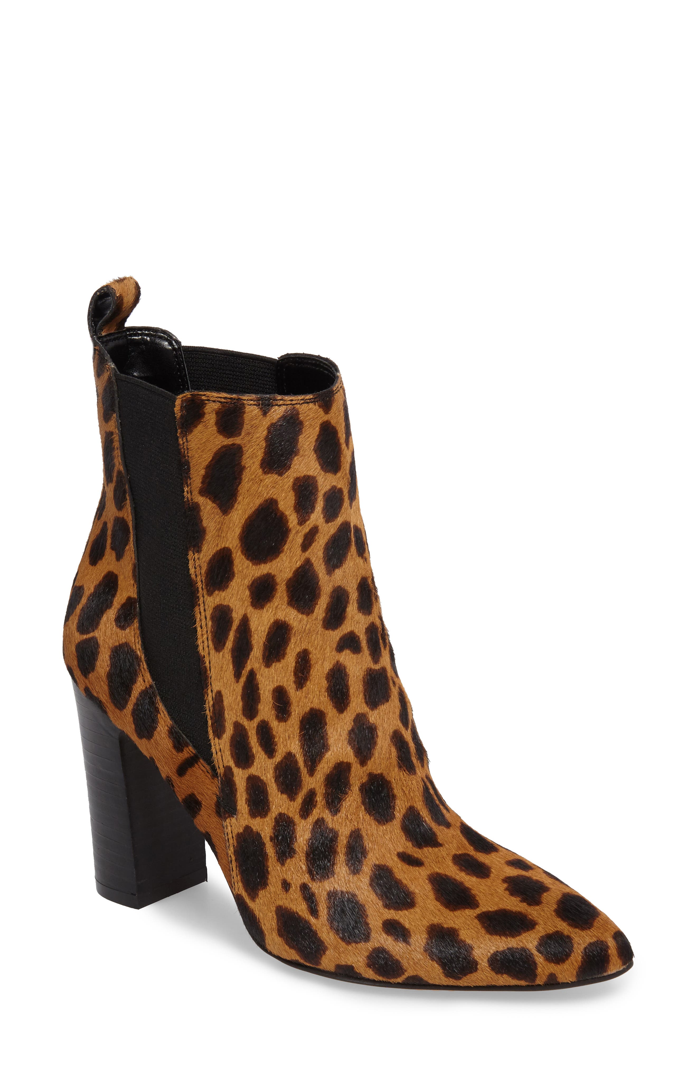 Britsy Bootie, Main, color, LEOPARD CALF HAIR