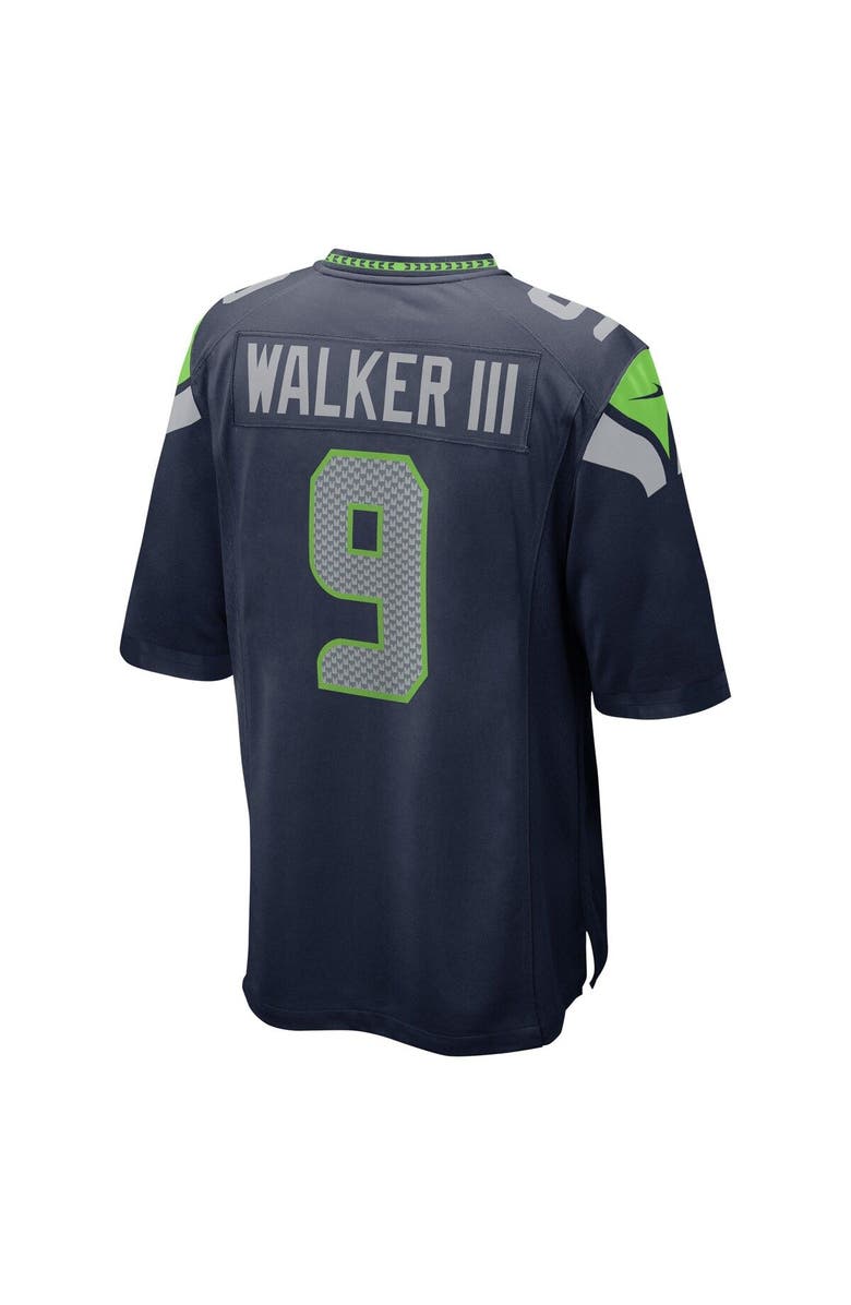 Nike Men's Nike Kenneth Walker III Navy Seattle Seahawks Player Game Jersey, Alternate, color,
