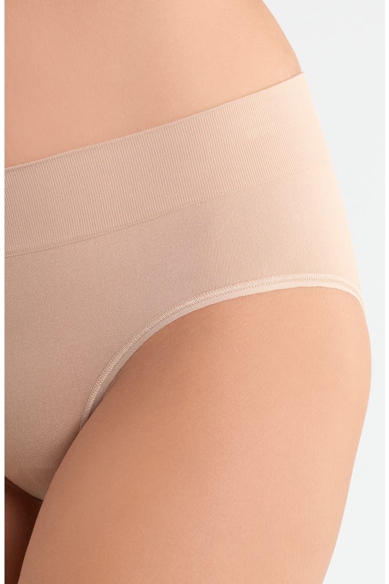 3-Pack Seamless High Cut Briefs, Alternate, color, BLACK- TAN MULTI