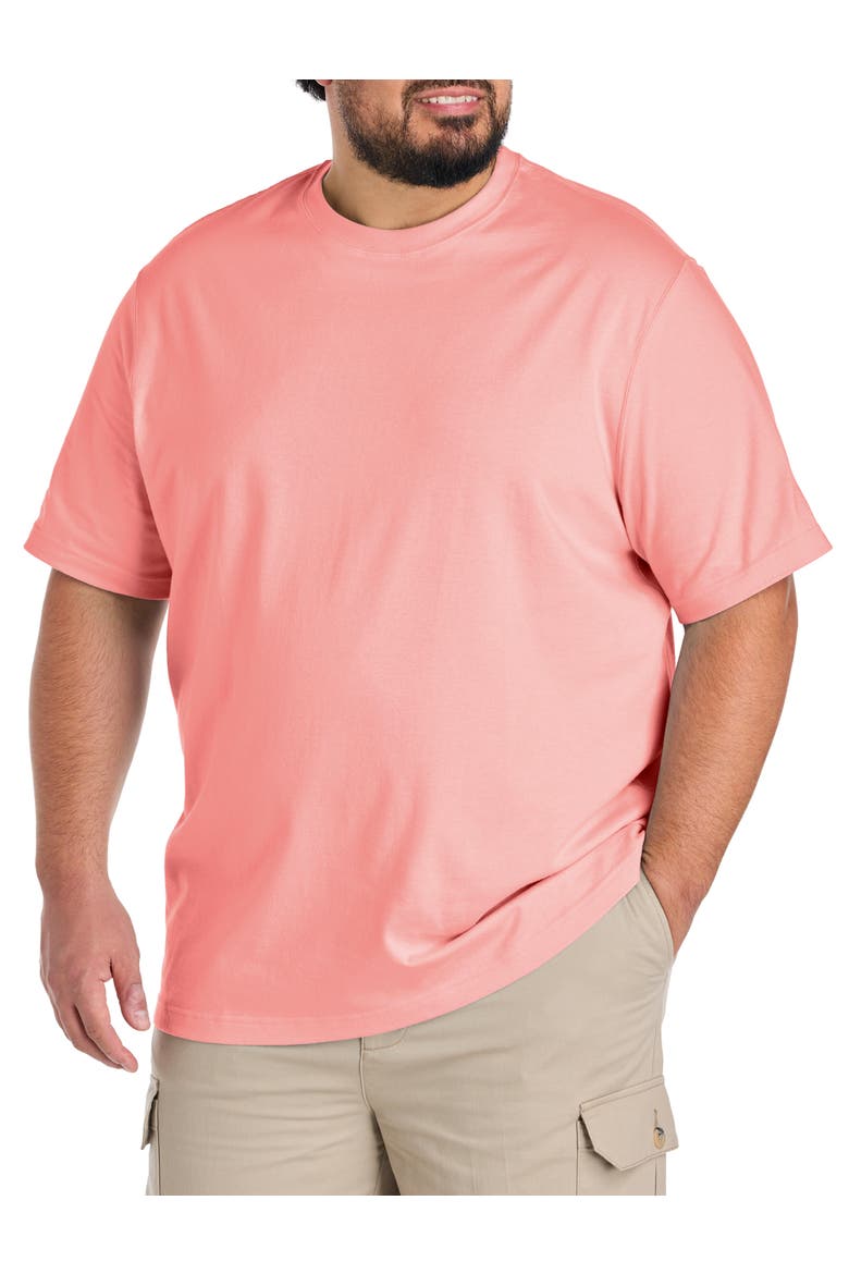 Big & Tall Moisture-Wicking Jersey T-Shirt, Main, color, PEACHES N CREAM