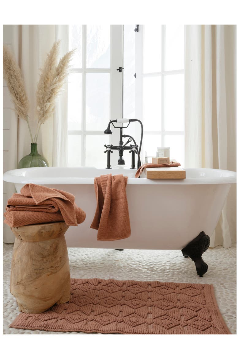 Mosaic Canyon Organic Cotton Bath Essentials, Alternate, color, ADOBE W/UNDYED