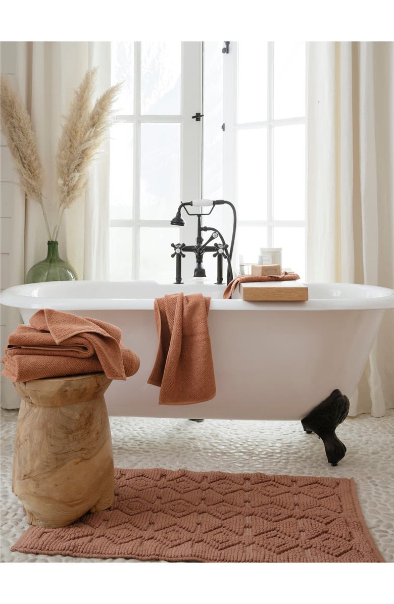 Coyuchi Mosaic Canyon Organic Cotton Bath Essentials, Alternate, color, Adobe W/Undyed