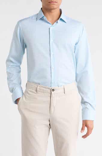 Nautica Slim Fit Grid Print Dress Shirt