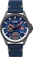 AVI-8 Hawker Harrier Farley Leather Strap Watch, 44mm