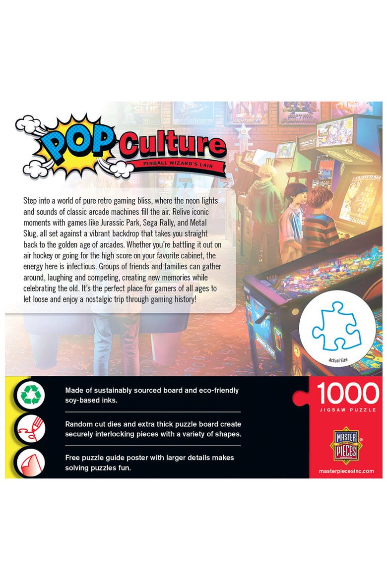 Pinball Wizard's Lair 1000 Piece Puzzle, Alternate, color, Multicolor